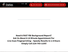 Tablet Screenshot of dallasfingerprinting.com